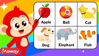 Learn ABC, Alphabets, Colors For Toddlers & Babies ️️ Monkey Junior Play & Learn