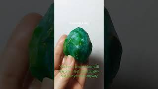 Emerald Oolong Soap #soap #crystals #emerald #green #soapmaking #gemstone