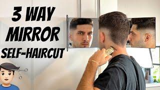 3 Way Mirror Burst Fade Self-Haircut Tutorial | How To Cut Your Own Hair