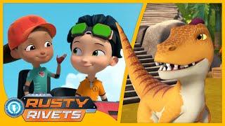 Rusty’s Dino Island +MORE | Rusty Rivets | Cartoons for Kids