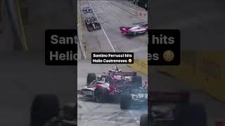 Ferrucci 'bull charges' into Castroneves in Detroit 