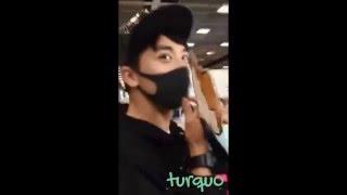 160416 - Xu Weizhou 'Hot and Sawaddeekrub' @Suvarnabhumi Airport (BKK) Thailand #Addictionwebseries