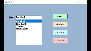 c# tutorial for beginners -  How to insert, update and delete items to access database in a listbox