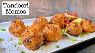 Tandoori Momos Ghar Pe Kaise Banaye | तंदूरी मोमोस Without Tandoor | Street Style Momos Recipe