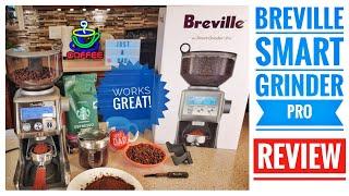 Review Breville Smart Grinder Pro Coffee Bean Grinder for Espresso Portafilter & Regular Drip Coffee