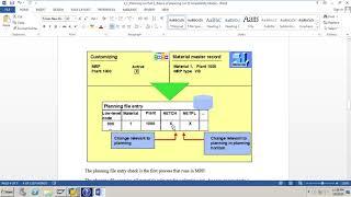 SAP MM MRP_Planning run Part 1 Basics of the planning run