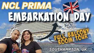 NCL Prima - EMBARKATION DAY |  Full Balcony Room Tour | First Impressions - Not what we expected...