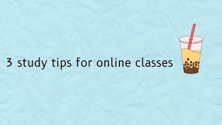 *3 study tips to focus in online classes* | peach studies