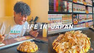 [Vlog] Daily life in Japan Buying manga and eating delicious okonomiyaki!