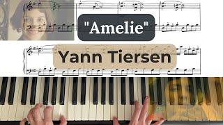 Амели Ян Тирсен Amelie - Yann Tiersen l Comptine d'un autre été (piano) на фортепиано, пианино