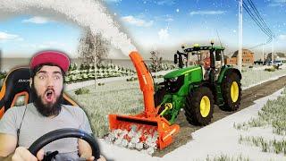 ВСЮ ДЕРЕВНЮ ЗАВАЛИЛО СНЕГОМ ► Farming Simulator 22 Новая ФЕРМА #14