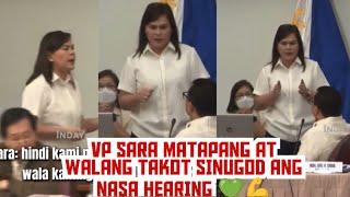 VP SARA MAKITA KONG GAANO KA PALABAN WALANG TAKOT NA NILAPITAN ANG NASA CONGRESO AT HINARAP