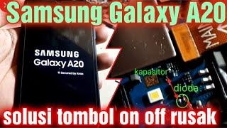 Samsung Galaxy A20 A205 Tombol ON/OFF  Not Work | Power Switch Jumper Solution