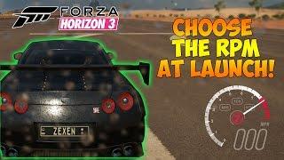 Forza Horizon 3 - ADVANCED LAUNCH CONTROL TUTORIAL! CHOOSE YOUR RPM LAUNCH!