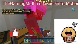 TheGamingMuffin channel introduction (mincraft skywars gameplay)