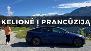 Mūsų 2000 km kelionė į Prancūzijos Alpes su Tesla Model 3!