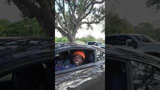Kodak Black Pulling up in his Aston Martin to the Carshow