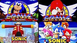 The evolution of Sonic's Start Screens (1991-2024)