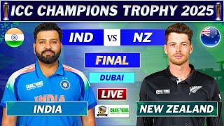 INDIA vs NEW ZEALAND FINAL LIVE COMMENTARY | ICC CHAMPIONS TROPHY LIVE | IND vs NZ LIVE | NZ 30 OV