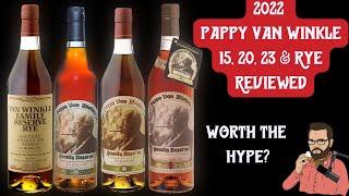 Reviewed: 2022 Pappy Van Winkle 15, 20, 23, and 13 Year Rye