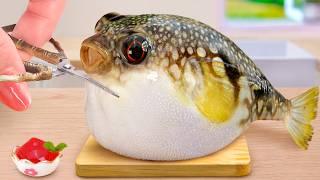 AMAZING Recipe for Seafood Lovers - Best Of Miniature Puffer Fish Sanwich  Mini Yummy