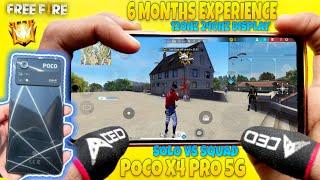 solo vs squad free fire handcam gameplay poco x4 pro 5g 6 months experience full explain game turbo