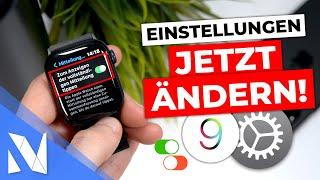 Apple Watch Einstellungen, die du SOFORT ändern solltest (watchOS 9) | Nils-Hendrik Welk