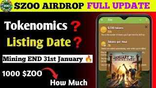 Zoo Airdrop Update  | Zoo Airdrop Price Prediction | Zoo Airdrop Listing Date |  Zoo Airdrop