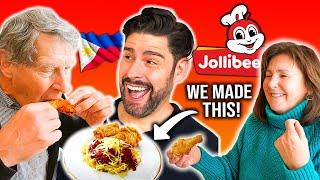 European Parents FIRST TIME Trying DIY JOLLIBEE!