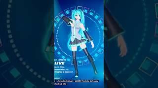 HATSUNE MIKU EMOTES 🪩 #fortnite #shorts