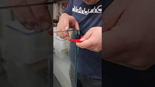 Satisfying Silicone Clean Up Of A Aquarium #fishtank #behindthescene #satisfying