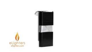 Visol "Noipas" Black and Silver Torch Flame Lighter - VLR101102