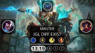 LOL Gameplay Yasuo (JGL DIFF EXIST) VS  Viktor | Patch 13.19 | KDA 6/1/7 