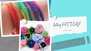 Pattern felting