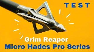 GRIM REAPER MICRO HADES PRO SERIES 3 Blade BROADHEAD TEST