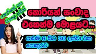 කොරියන් සංවාද සිංහලෙන් 1 / EPS-TOPIK Standard Textbook Conversations / EPS Topik Exam / KOREAN SRI