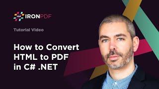 How to Convert HTML to PDF in C# .NET: Tutorial for IronPDF