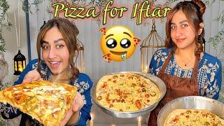 MADE PIZZA FOR MY FAMILY IN IFTAR  || A must try receipe  #alizehjamali