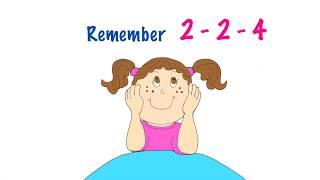 "Remember 2 2 4" Fun song to learn how much is in a pint, a quart, and a gallon.