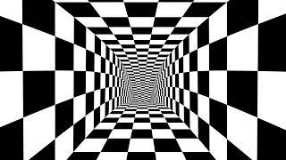 Checkerboard Tunnel | Hypnotic Background Loop/Screensaver [1 Hour, 4K]