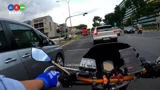 #SFY1226G Mazda Biante attempts to cut off cam rider