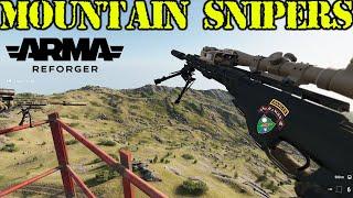 ARMA REFORGER - MOUNTAIN SNIPER SQUAD Vs TALIBAN FIGHTERS @75thRangerRegimentmilsim