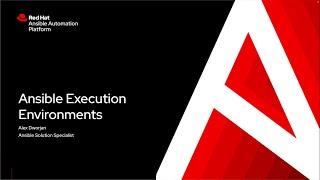 Ansible Execution Environments