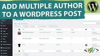 How to Add Multiple Authors to a WordPress Post