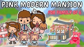  Pink Modern Mansion  Valentine's Day Inspired Toca Boca House Ideas  TOCA GIRLZ