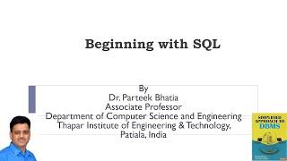 SQL Introduction | DBMS | Oracle | Parteek Bhatia