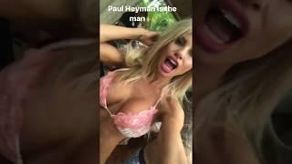 Lynnie Marie and friends party with Paul Heyman at Rehab pool party