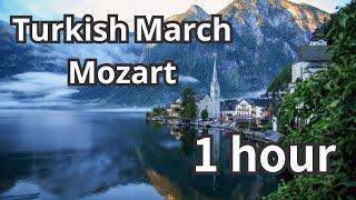 1 Hour of  Turkish March Piano Loop by Mozart for Relaxation, Work, Study and BGM