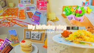 My simple birthday vlog| turning 15 ‘ | journal, unboxing gift*  | Bangladesh