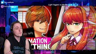 Light Yagami vs Monika - Rap Battle! (Reaction/Breakdown) ANIMATION VS ANYTHING: CH. II